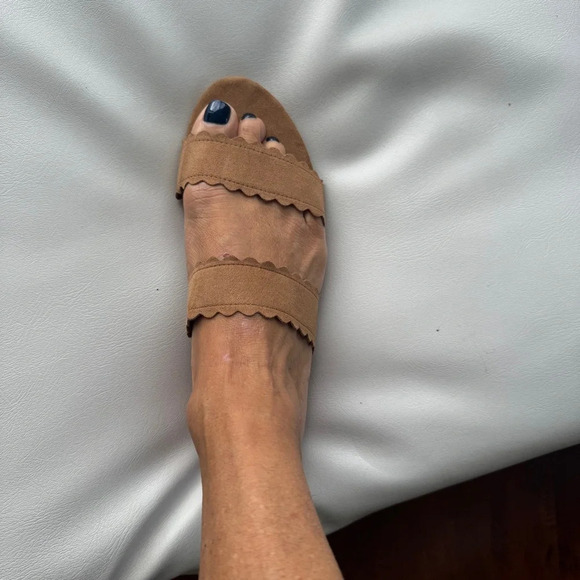 Women Shoes sandals slides slip on 38/7,5 beige H&M - Picture 2 of 2